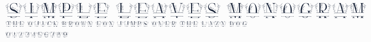 Simple Leaves Monogram預覽圖
