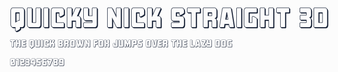 Quicky Nick Straight 3D預覽圖