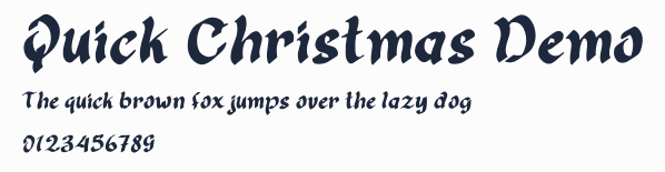 Quick Christmas Demo