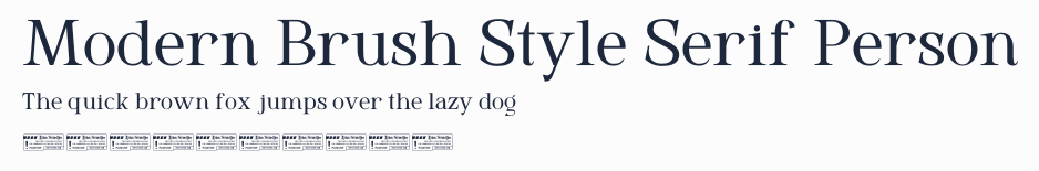 Modern Brush Style Serif Person預覽圖