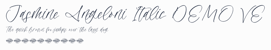Jasmine Angeloni Italic DEMO VE預覽圖
