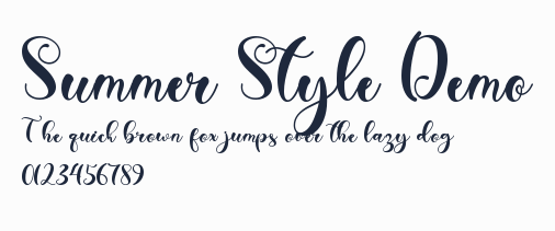 Summer Style Demo預覽圖