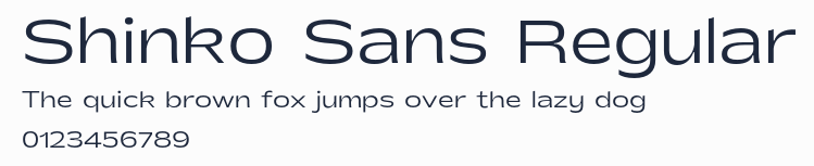 Shinko Sans Regular預覽圖