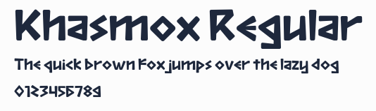 Khasmox Regular預覽圖