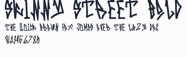 Skinny Street Bold預覽圖