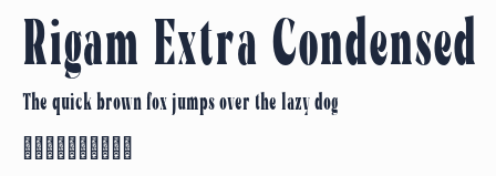 Rigam Extra Condensed預覽圖