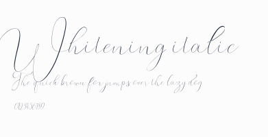 Whitening italic預覽圖