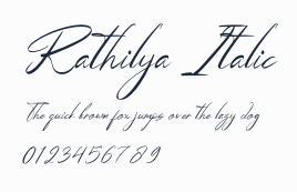Rathilya Italic預覽圖