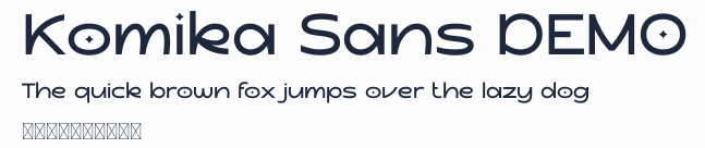 Komika Sans DEMO預覽圖
