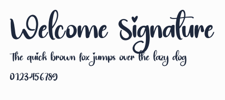 Welcome Signature預覽圖