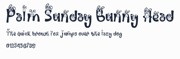 Palm Sunday Bunny Head預覽圖