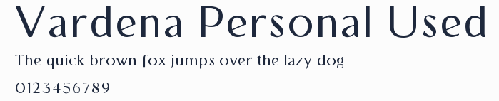 Vardena Personal Used預覽圖