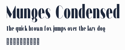 Munges Condensed預覽圖