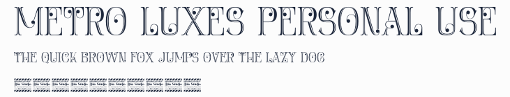 Metro Luxes Personal Use預覽圖