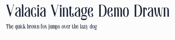 Valacia Vintage Demo Drawn預覽圖