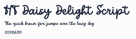 HT Daisy Delight Script預覽圖
