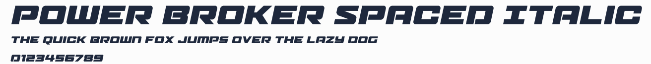 Power Broker Spaced Italic預覽圖