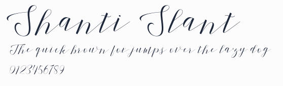 Shanti Slant預覽圖