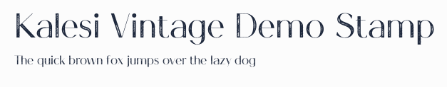 Kalesi Vintage Demo Stamp預覽圖