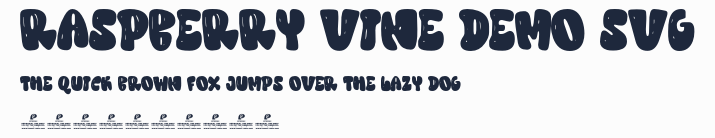 Raspberry Vine DEMO SVG預覽圖