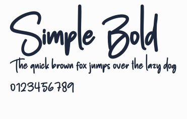 Simple Bold預覽圖