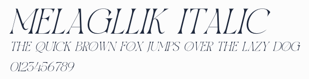 MELAGLLIK ITALIC預覽圖