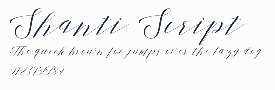 Shanti Script預覽圖