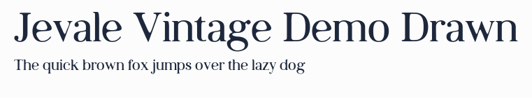 Jevale Vintage Demo Drawn預覽圖