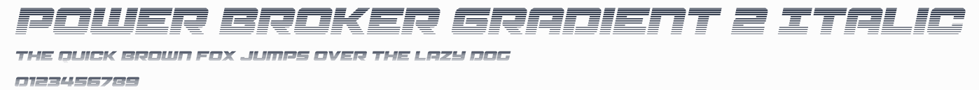Power Broker Gradient 2 Italic預覽圖