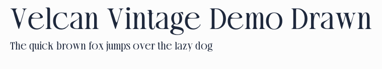 Velcan Vintage Demo Drawn預覽圖