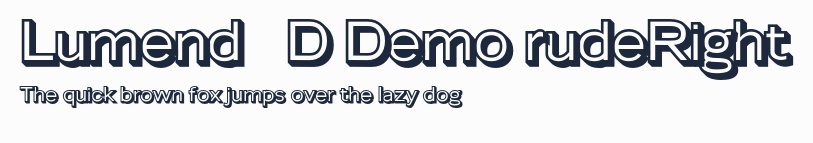 Lumend 3D Demo rudeRight預覽圖