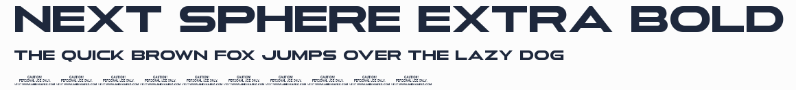 Next Sphere Extra Bold預覽圖
