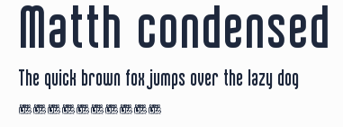 Matth condensed預覽圖