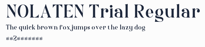 NOLATEN Trial Regular預覽圖