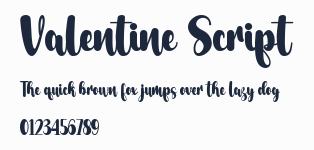 Valentine Script預覽圖