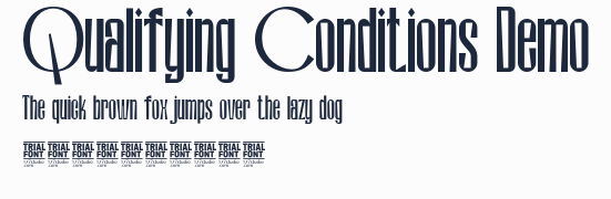 Qualifying Conditions Demo預覽圖