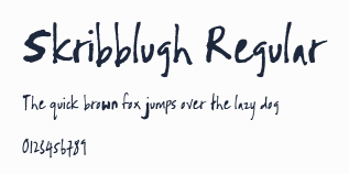 Skribblugh Regular預覽圖