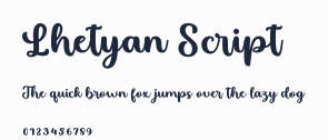 Lhetyan Script預覽圖