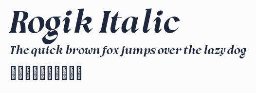 Rogik Italic預覽圖