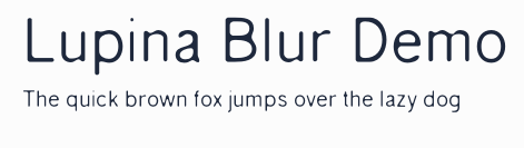 Lupina Blur Demo預覽圖