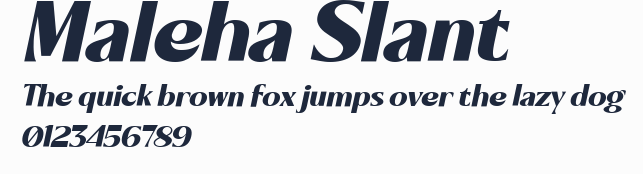 Maleha Slant預覽圖