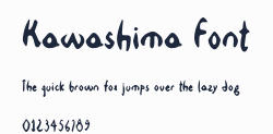 Kawashima Font預覽圖