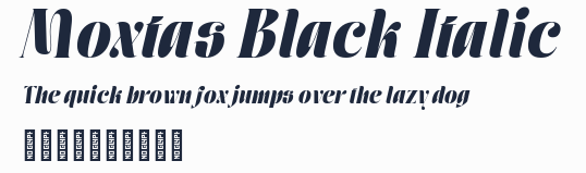 Moxtas Black Italic預覽圖