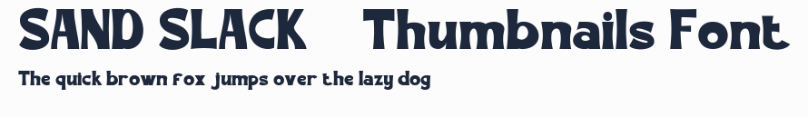 SAND SLACK - Thumbnails Font預覽圖