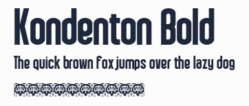 Kondenton Bold預覽圖