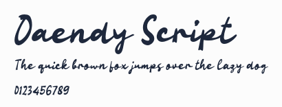 Oaendy Script預覽圖