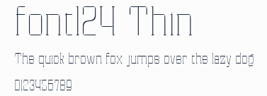 font124 Thin預覽圖