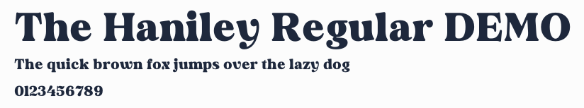 The Haniley Regular DEMO預覽圖