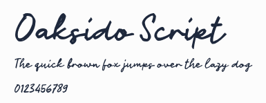 Oaksido Script預覽圖