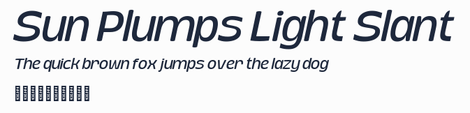 Sun Plumps Light Slant預覽圖